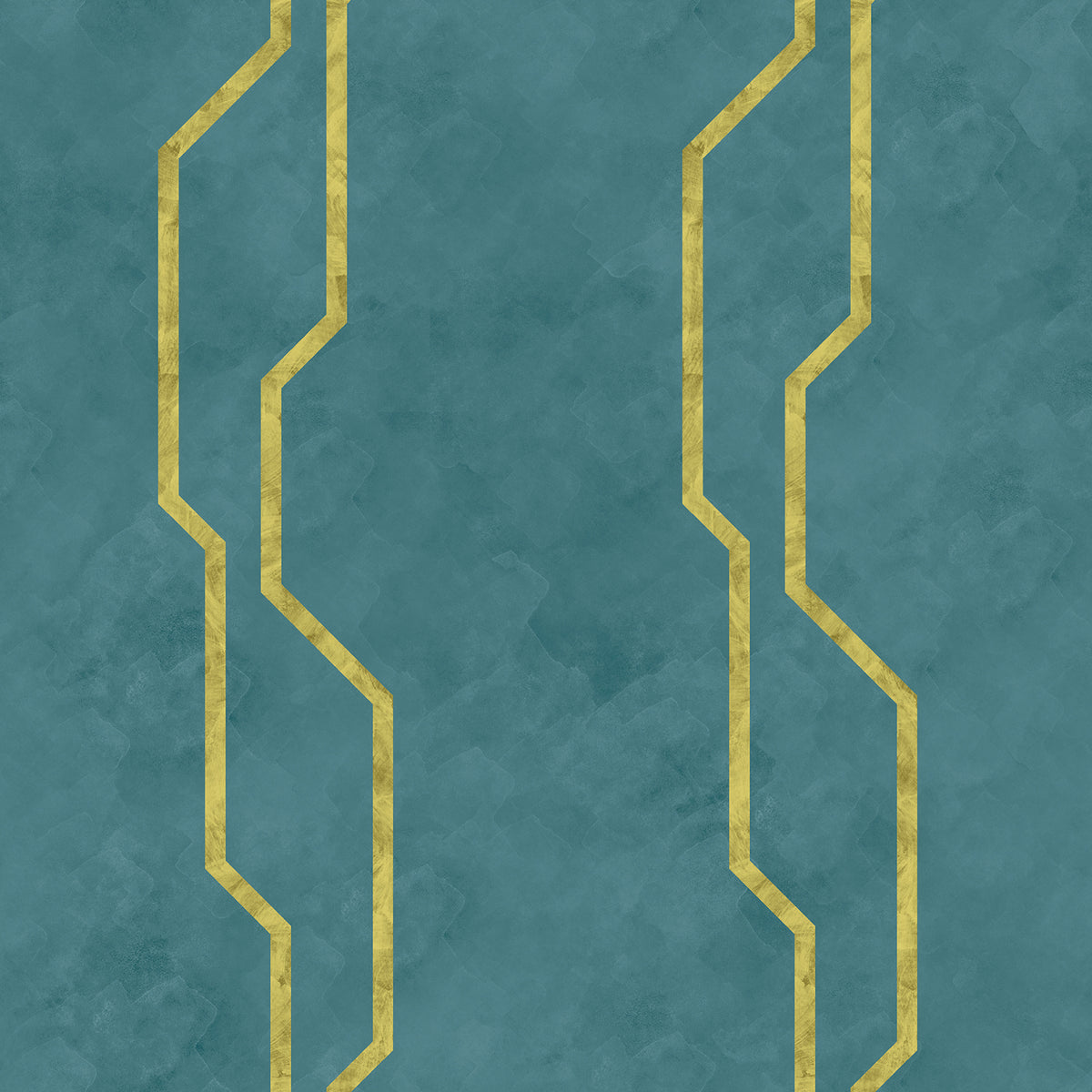 Edmund Bell Groove Teal fabric flat