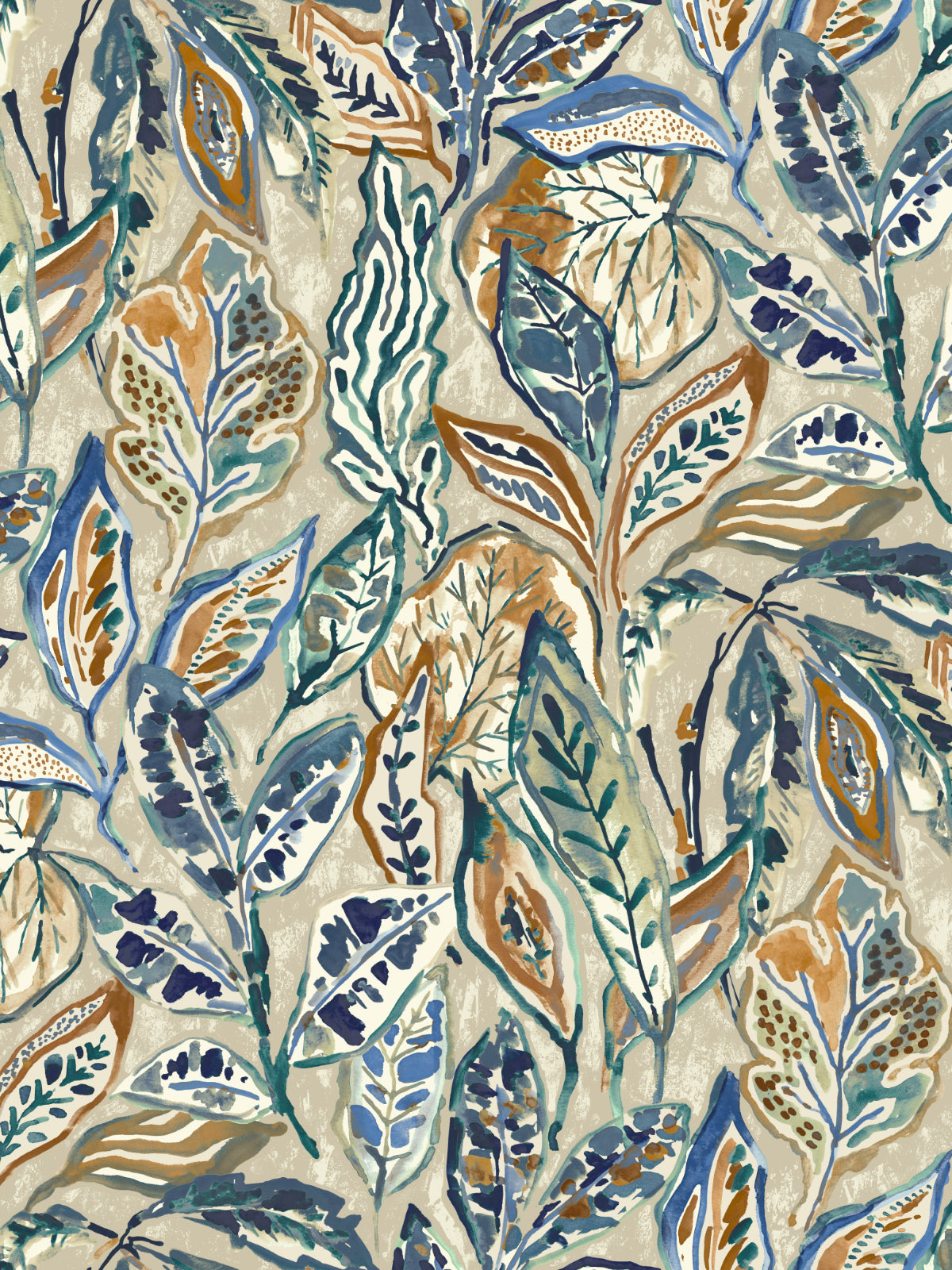Edmund Bell Habitat Denim fabric flat