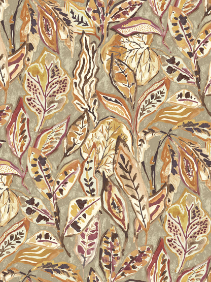 Edmund Bell Habitat Ginger fabric flat