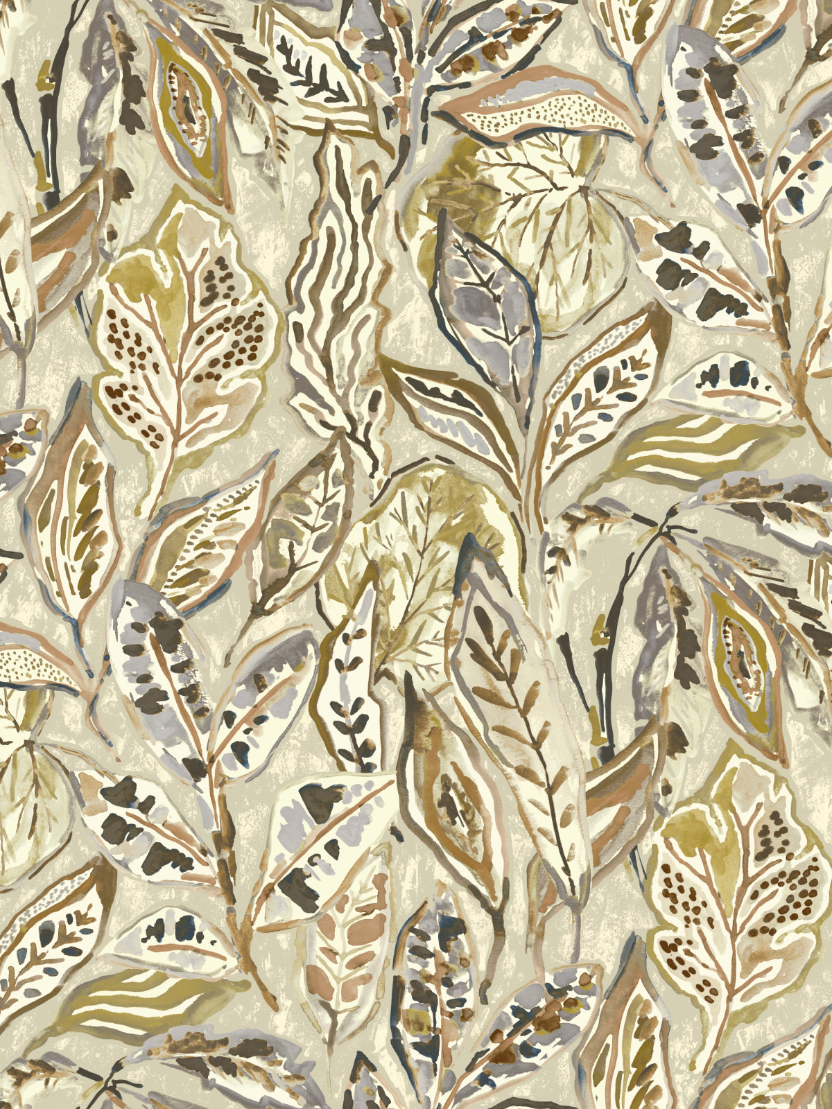 Edmund Bell Habitat Nutmeg fabric flat