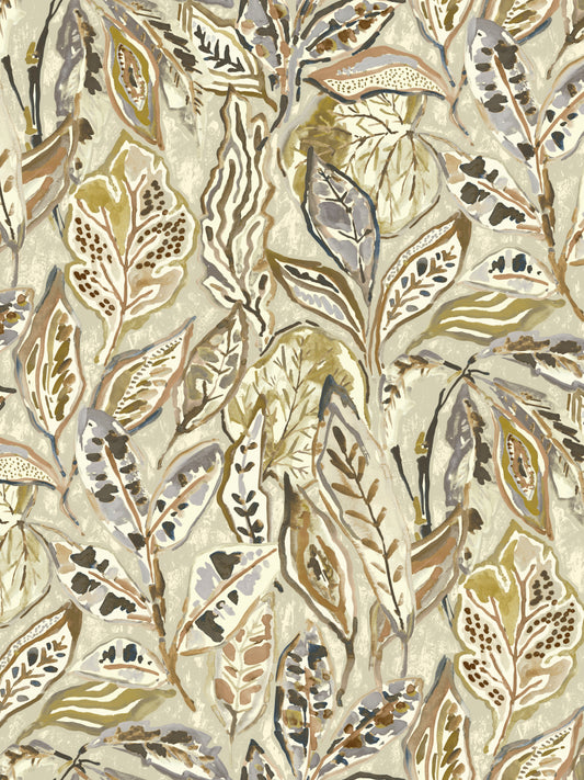 Edmund Bell Habitat Nutmeg fabric flat