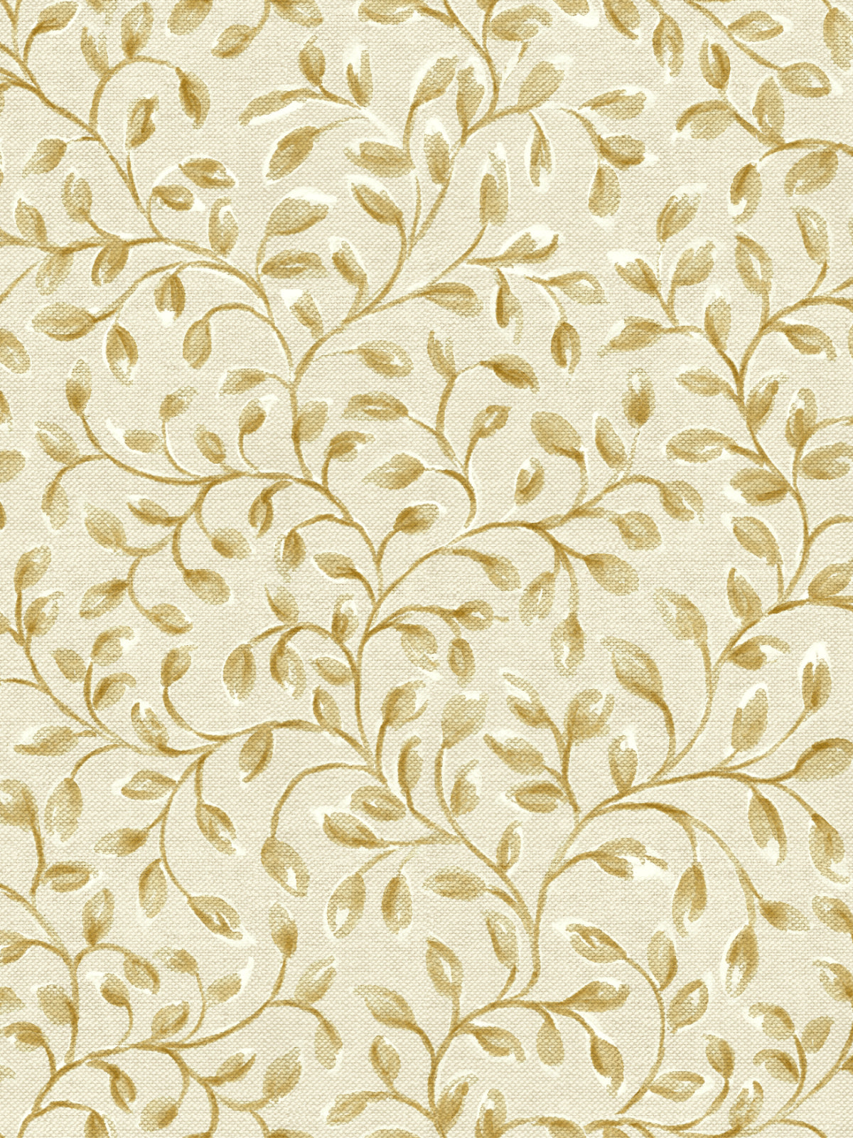 Edmund Bell Hoja Ochre fabric flat