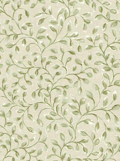 Edmund Bell Hoja Pesto fabric flat