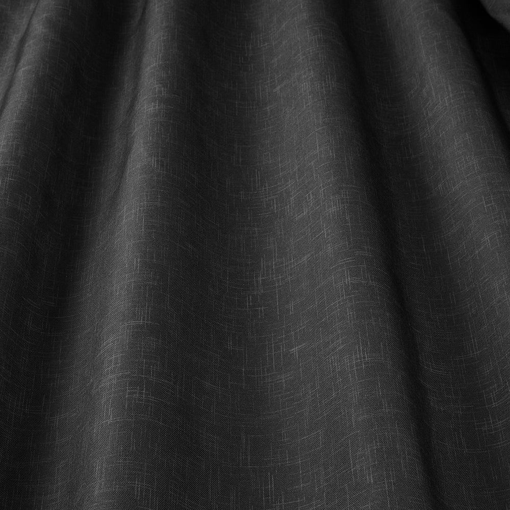 ILIV Accent Black Fire Retardant Curtains wavy