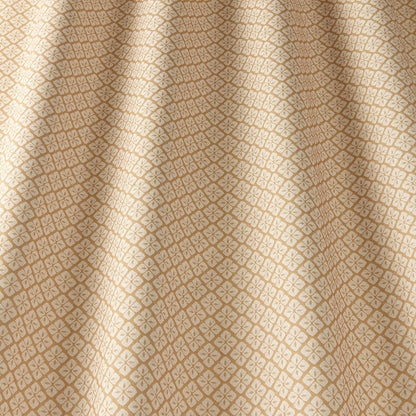 ILIV Asby Ochre Fire Retardant Curtains wavy
