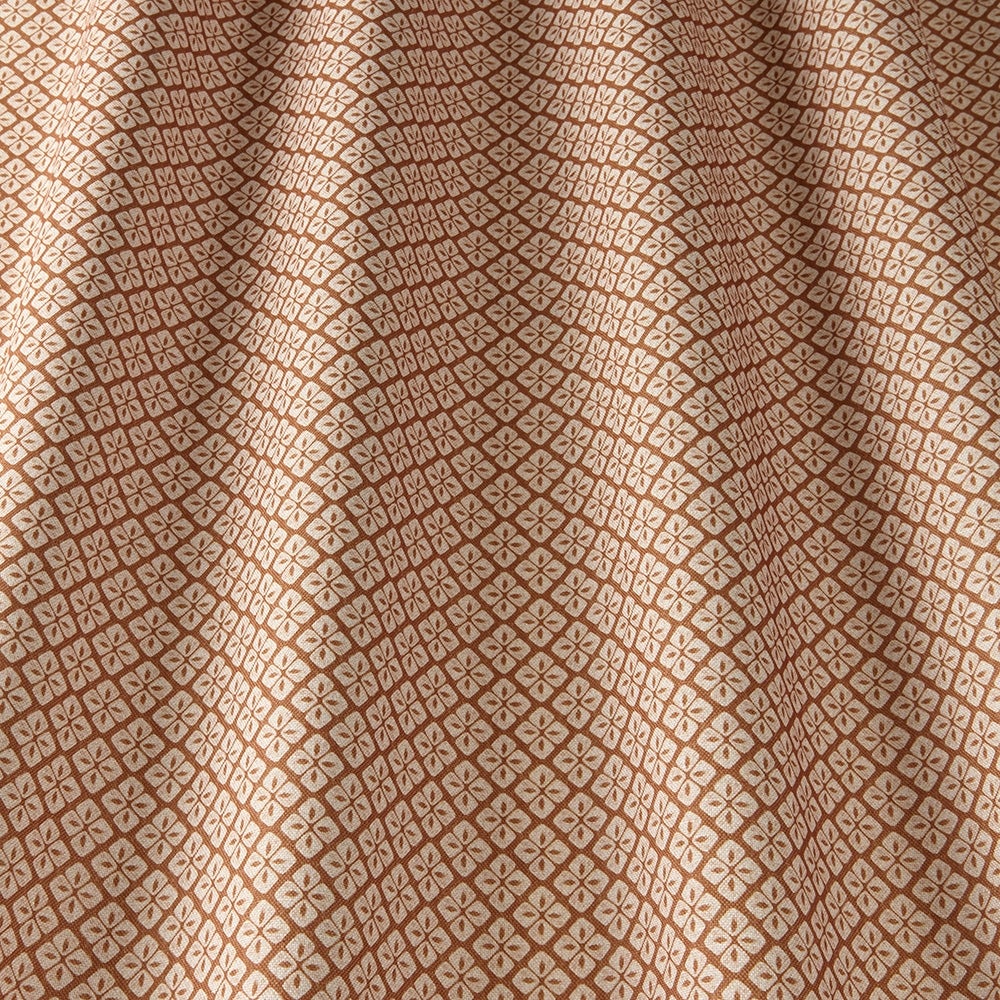 ILIV Asby Tan Fire Retardant Curtains wavy