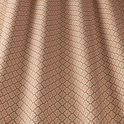 ILIV Asby Tan Fire Retardant Curtains wavy