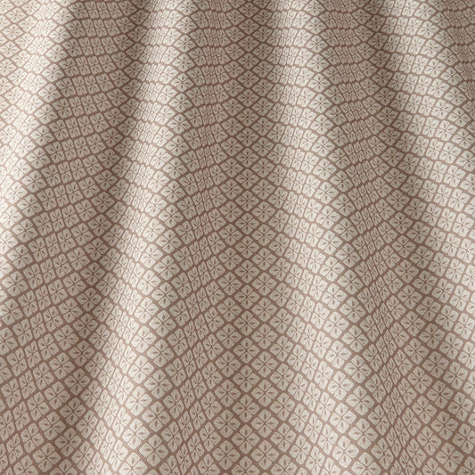 ILIV Asby Taupe Fire Retardant Curtains wavy
