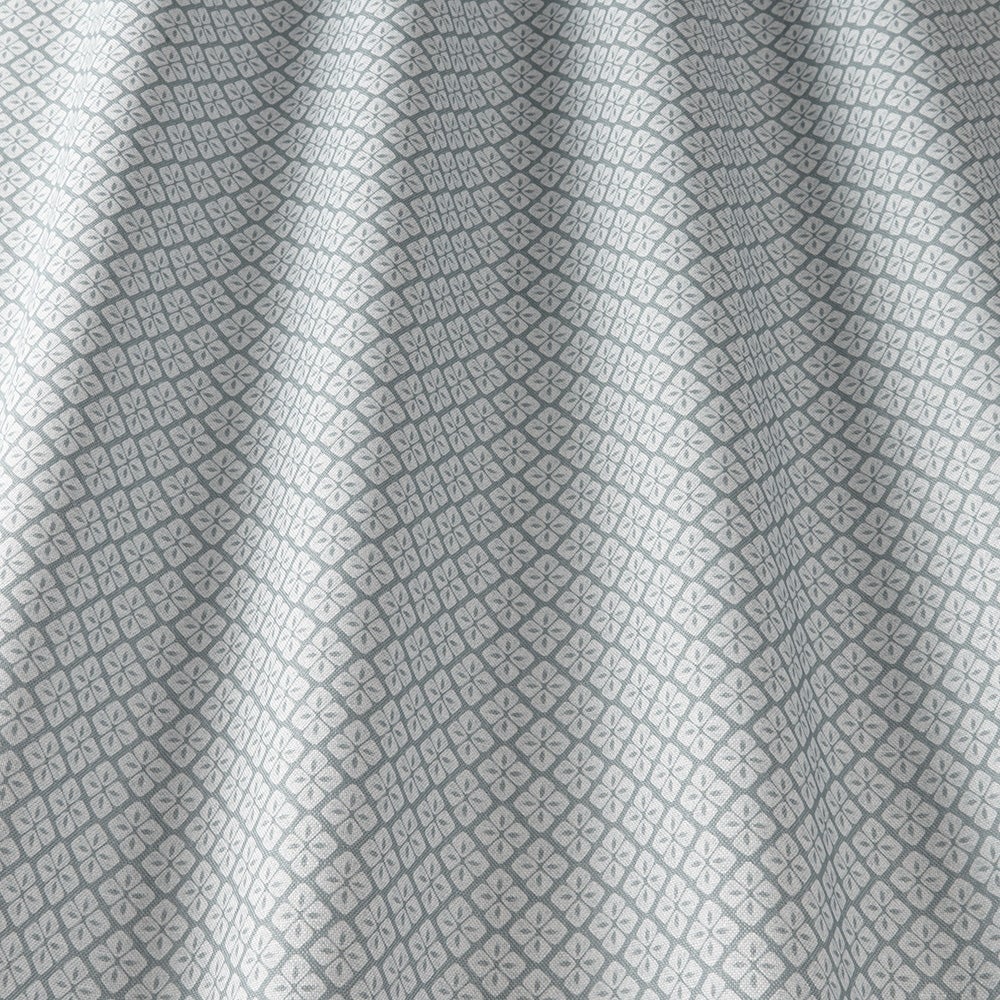 ILIV Asby Wedgewood Fire Retardant Curtains wavy