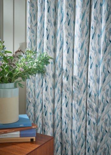 ILIV Balsam Slate Blue Fire Retardant Curtains lifestyle