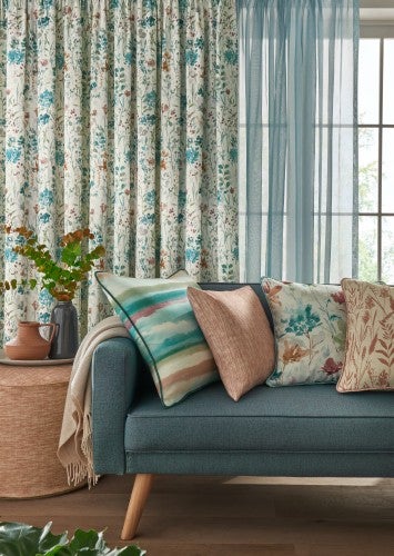ILIV Bliss Aquamarine Fire Retardant Curtains lifestyle