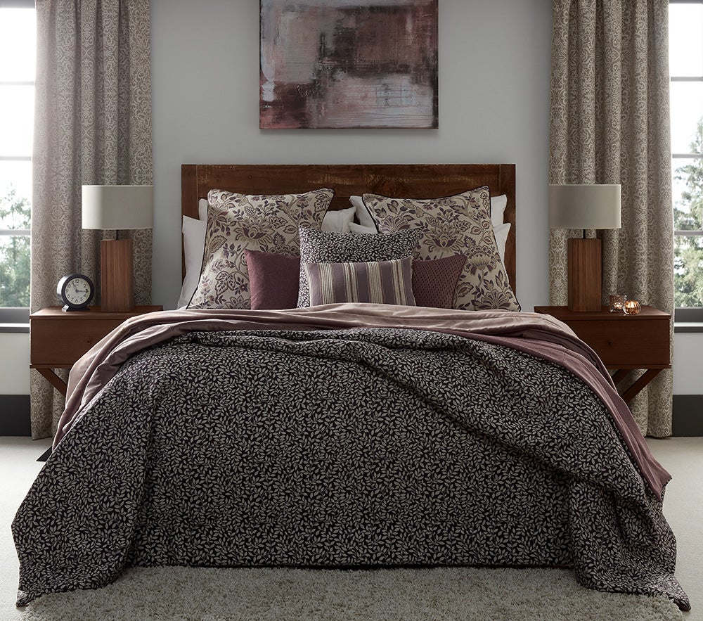 ILIV Briar Plum Fire Retardant Curtains lifestyle