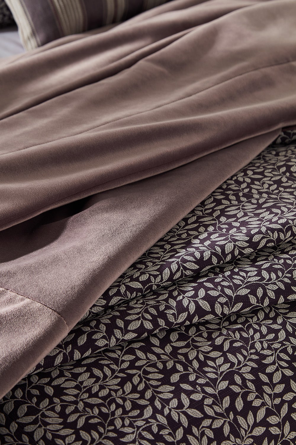 ILIV Cora Plum Fire Retardant Curtains lifestyle