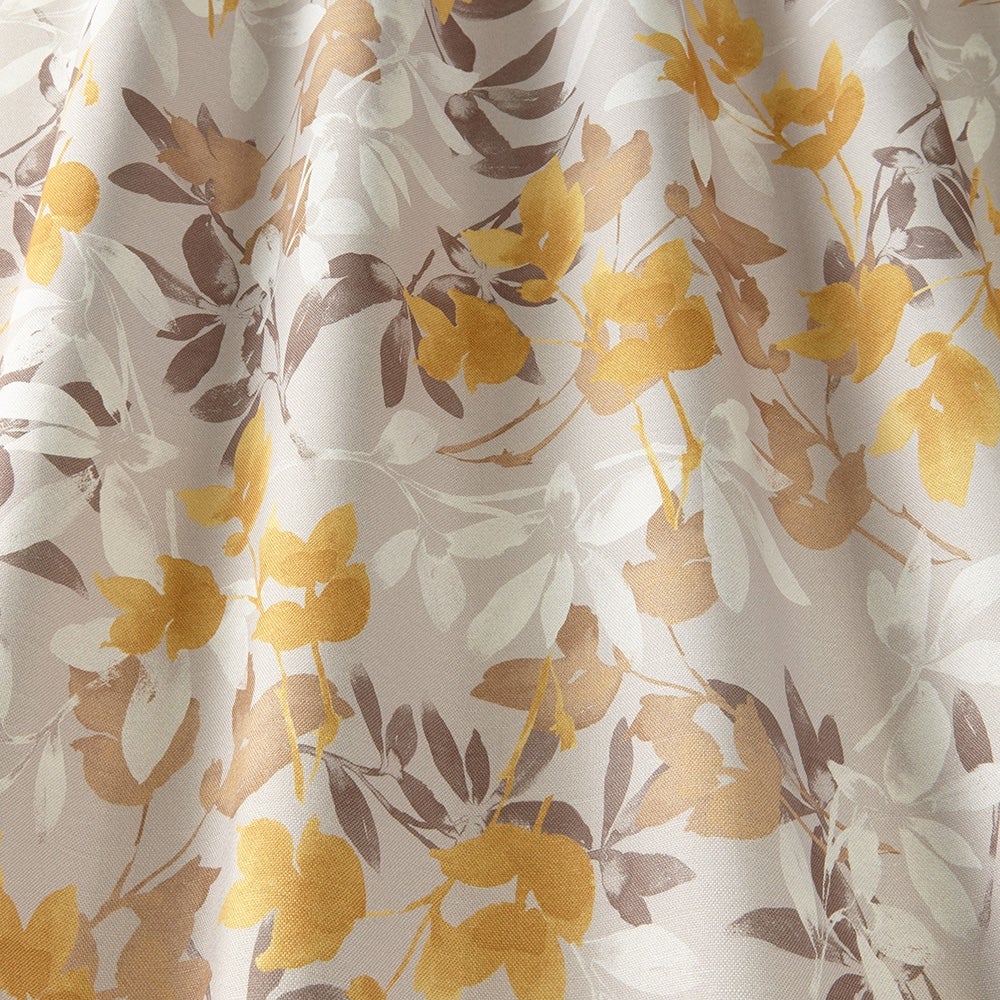 ILIV Crofton Ochre Fire Retardant Curtains wavy