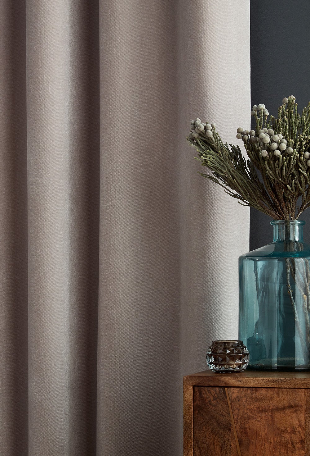 ILIV Denver Sapphire Fire Retardant Curtains lifestyle