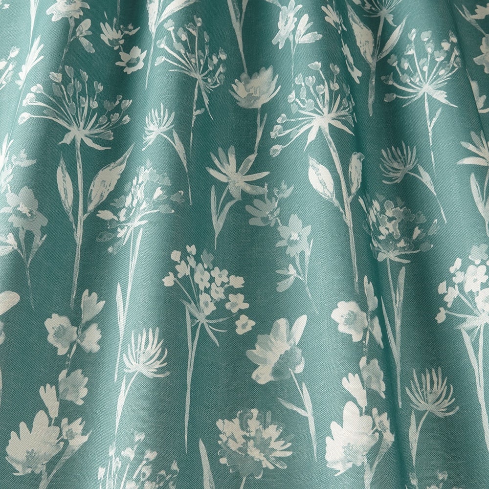 ILIV Grasmere Azure Fire Retardant Curtains wavy