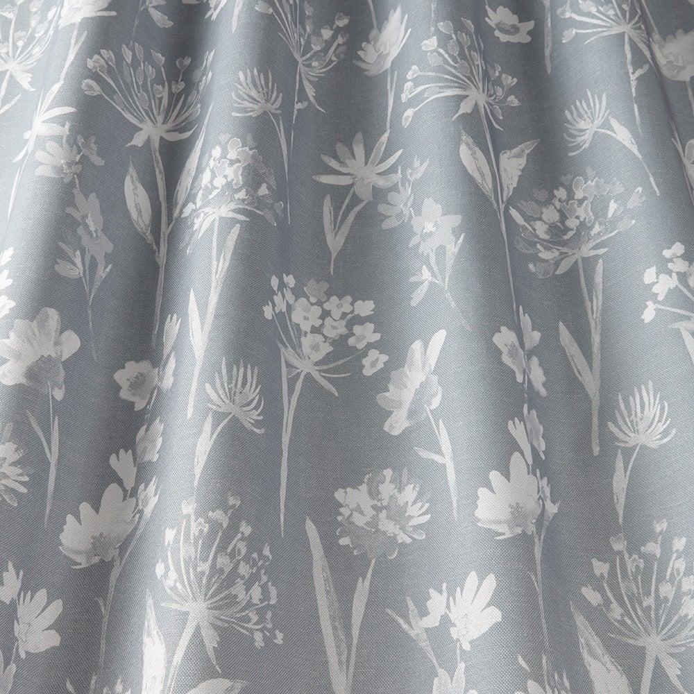 ILIV Grasmere Slate Blue Fire Retardant Curtains wavy