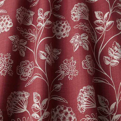 ILIV Grassington Bordeaux Fire Retardant Curtains wavy