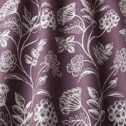 ILIV Grassington Plum Fire Retardant Curtains wavy