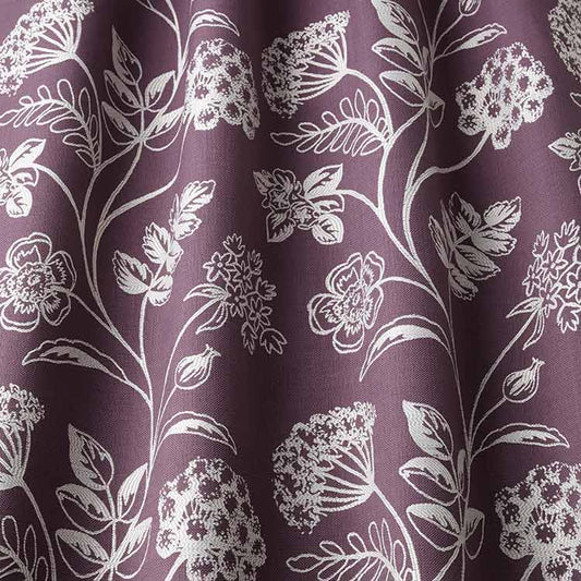 ILIV Grassington Plum Fire Retardant Curtains wavy