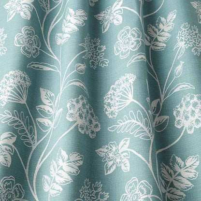 ILIV Grassington Teal Fire Retardant Curtains wavy