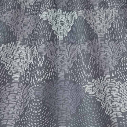 ILIV Hanover Charcoal Fire Retardant Curtains wavy