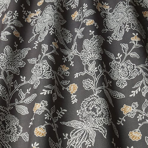 ILIV Hardwick Charcoal Fire Retardant Curtains wavy