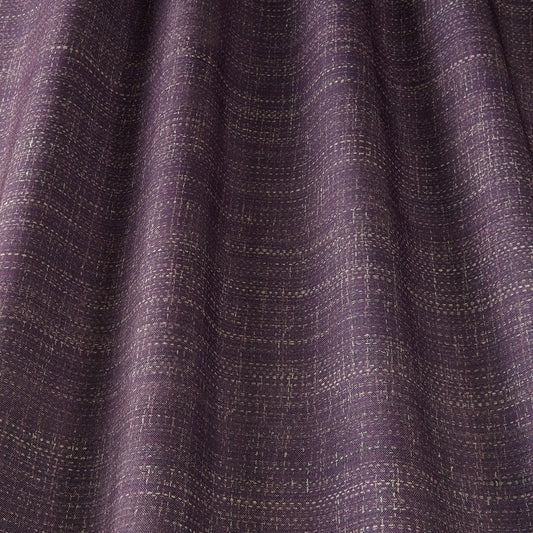 ILIV Helbeck Blackberry Fire Retardant Curtains wavy