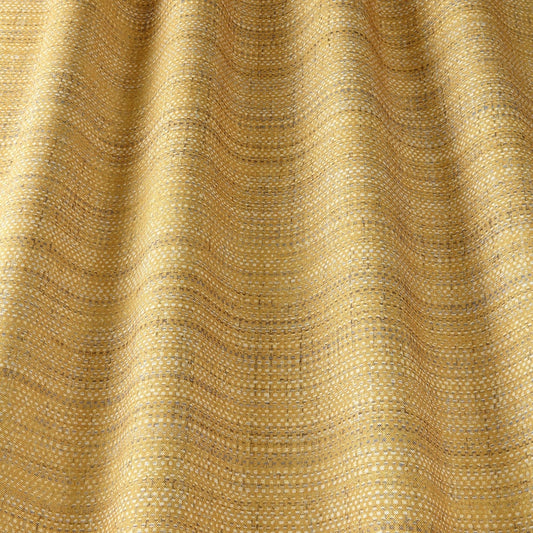 ILIV Helbeck Ochre Fire Retardant Curtains wavy