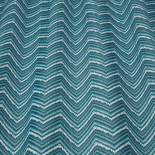 ILIV Helsinki Teal Fire Retardant Curtains wavy