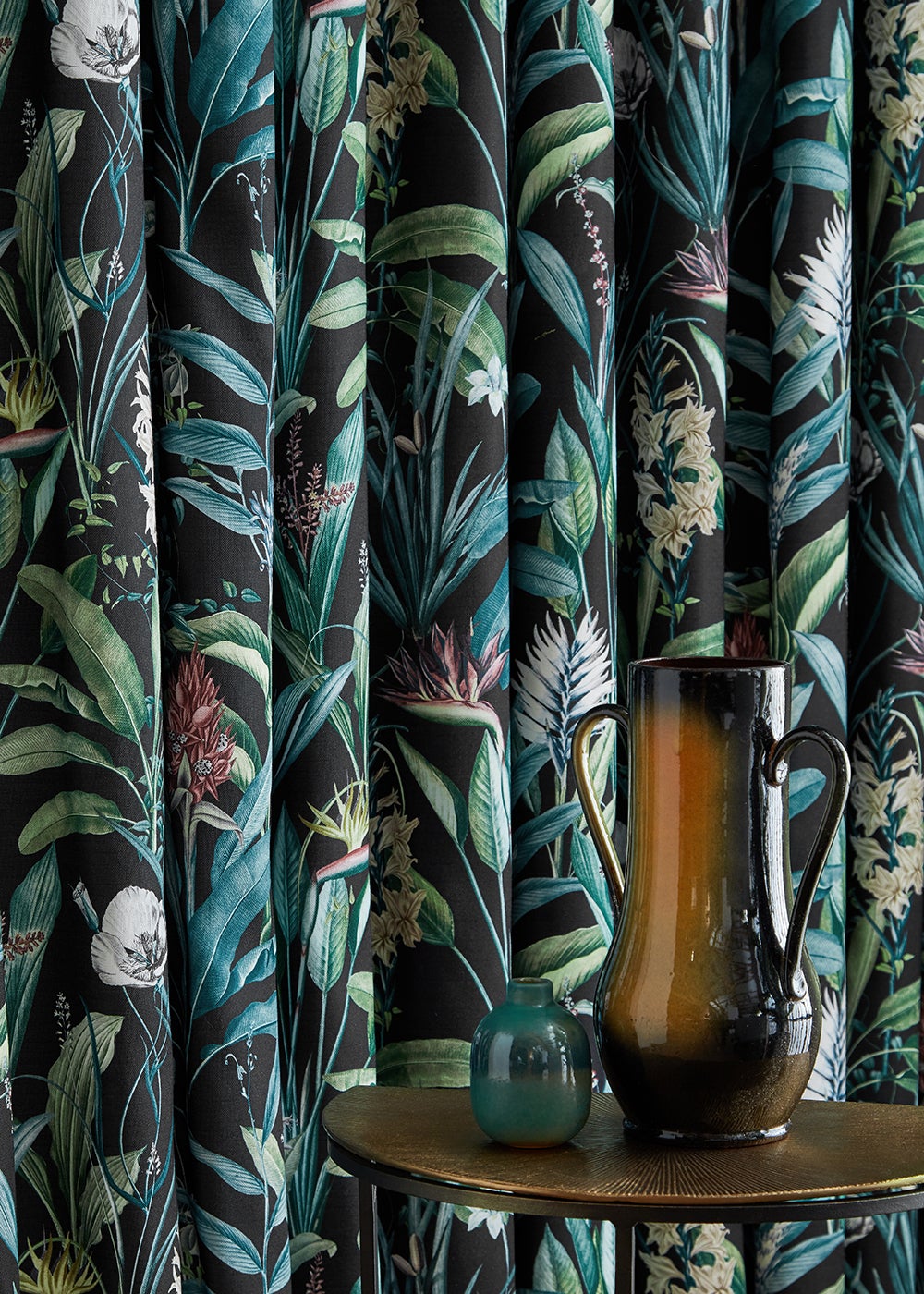 ILIV Imbali Emerald Fire Retardant Curtains wavy