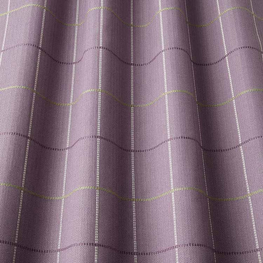 ILIV Ingleton Plum Fire Retardant Curtains wavy