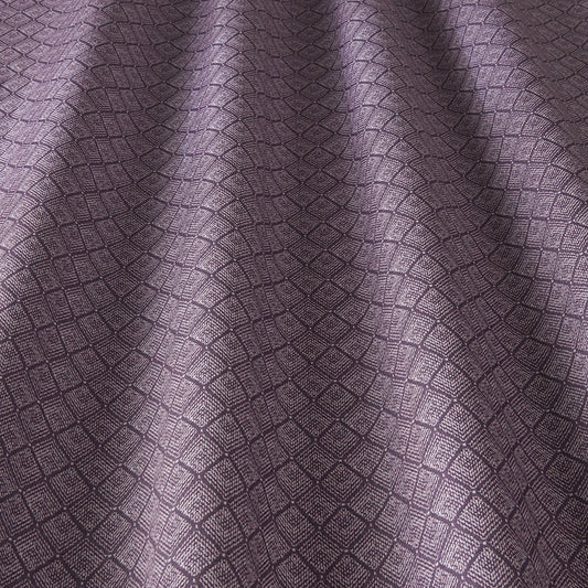 ILIV Johannes Aubergine Fire Retardant Curtains wavy