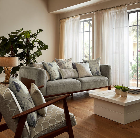 ILIV Kibale Putty Fire Retardant Curtains lifestyle