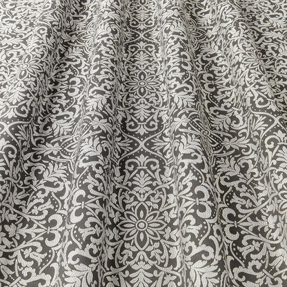 ILIV Kingsley Charcoal Fire Retardant Curtains wavy