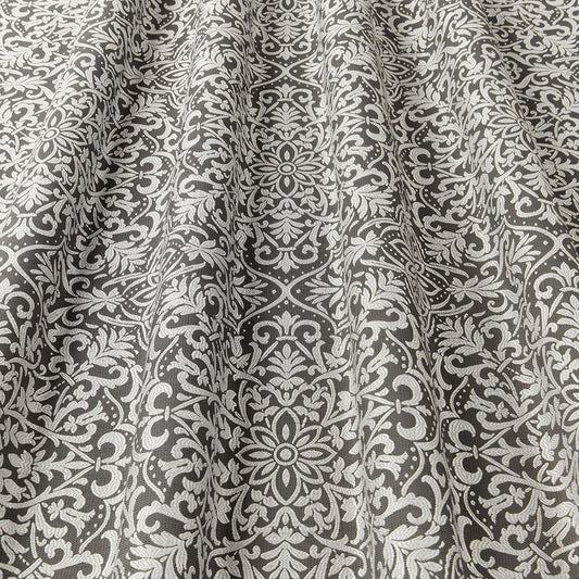 ILIV Kingsley Charcoal Fire Retardant Curtains wavy
