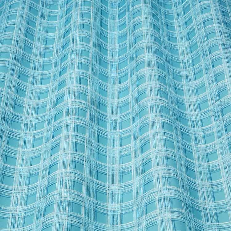 ILIV Larvik Aqua Fire Retardant Curtains wavy
