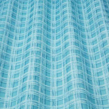 ILIV Larvik Aqua Fire Retardant Curtains wavy