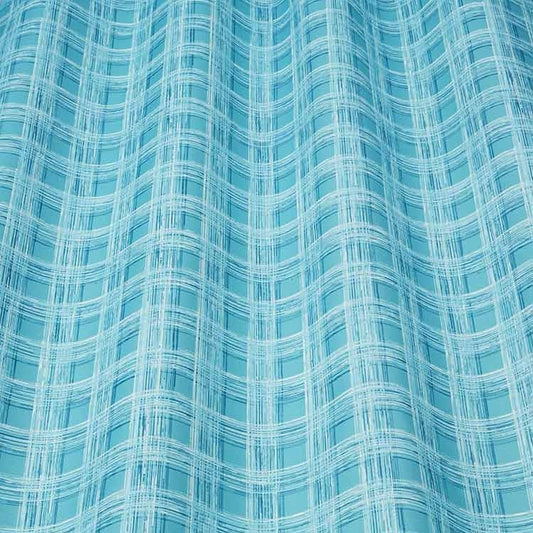 ILIV Larvik Aqua Fire Retardant Curtains wavy