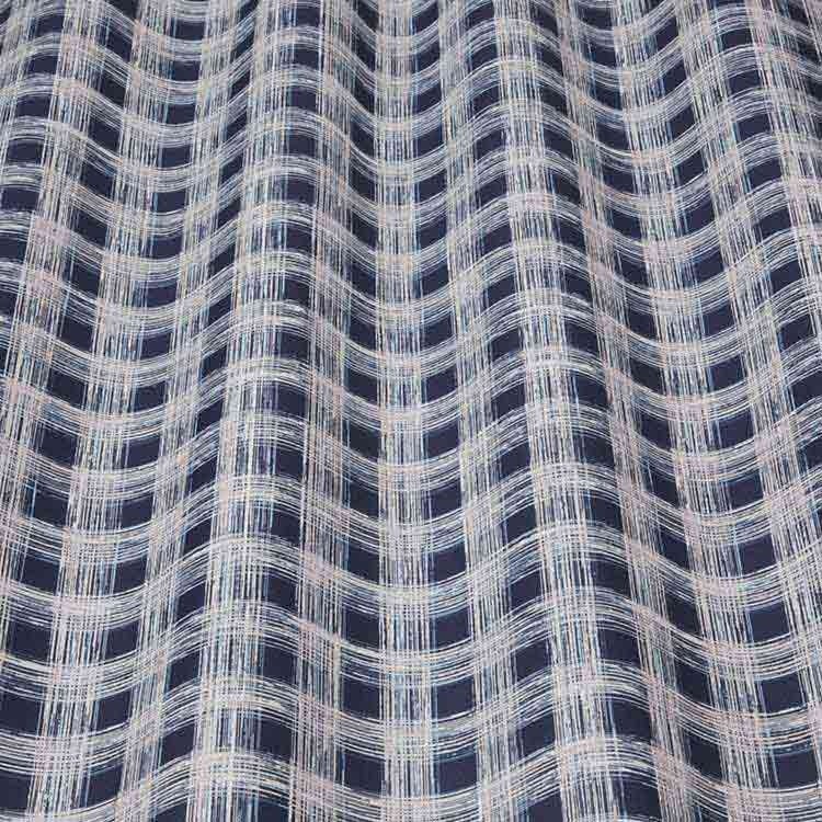 ILIV Larvik Midnight Fire Retardant Curtains wavy