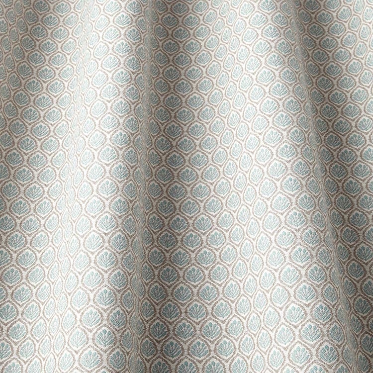 ILIV Leyburn Teal Fire Retardant Curtains wavy