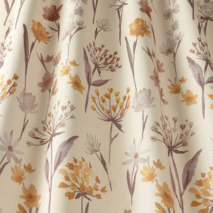 ILIV Moorhouse Ochre Fire Retardant Curtains wavy