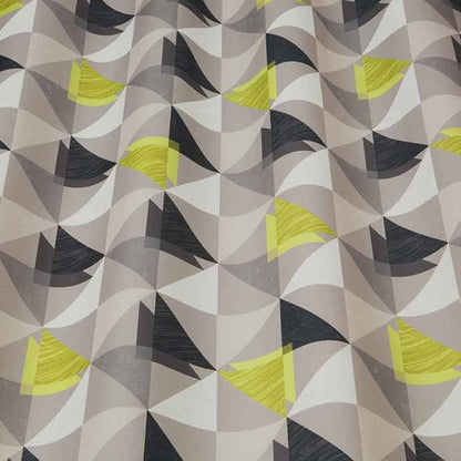 ILIV Oslo Lime Fire Retardant Curtains wavy