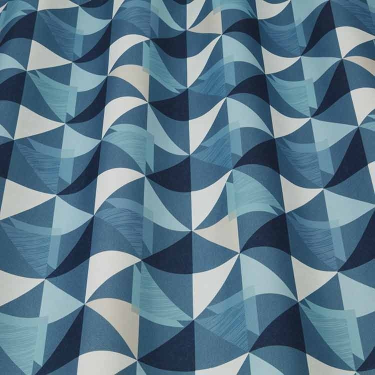 ILIV Oslo Midnight Fire Retardant Curtains wavy