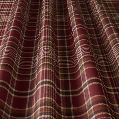 ILIV Regan Garnet Fire Retardant Curtains wavy
