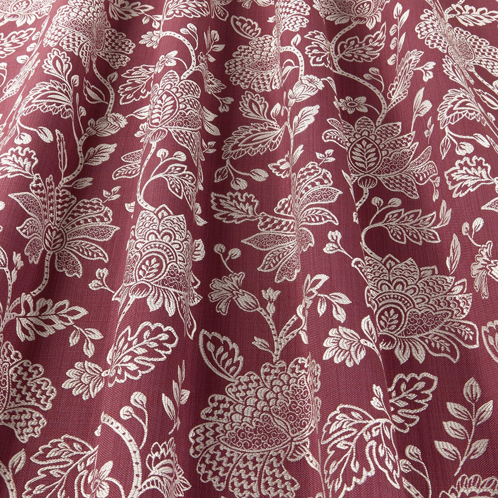 ILIV Remy Raspberry Fire Retardant Curtains wavy