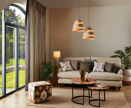 ILIV Sanchita Oatmeal Fire Retardant Curtains lifestyle