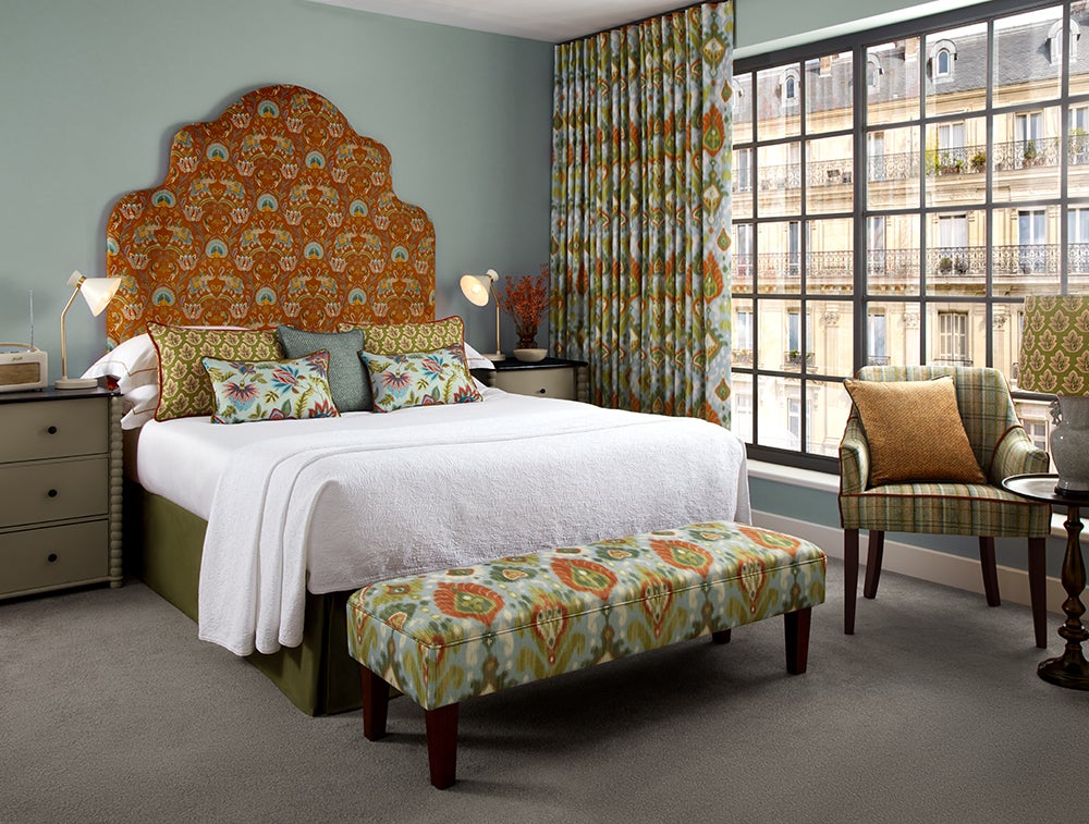 ILIV Sanchita Papaya Fire Retardant Curtains lifestyle