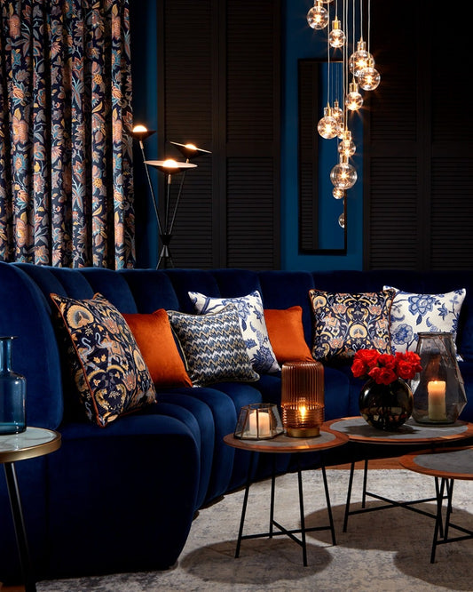 ILIV Sanchita Sapphire Fire Retardant Curtains lifestyle
