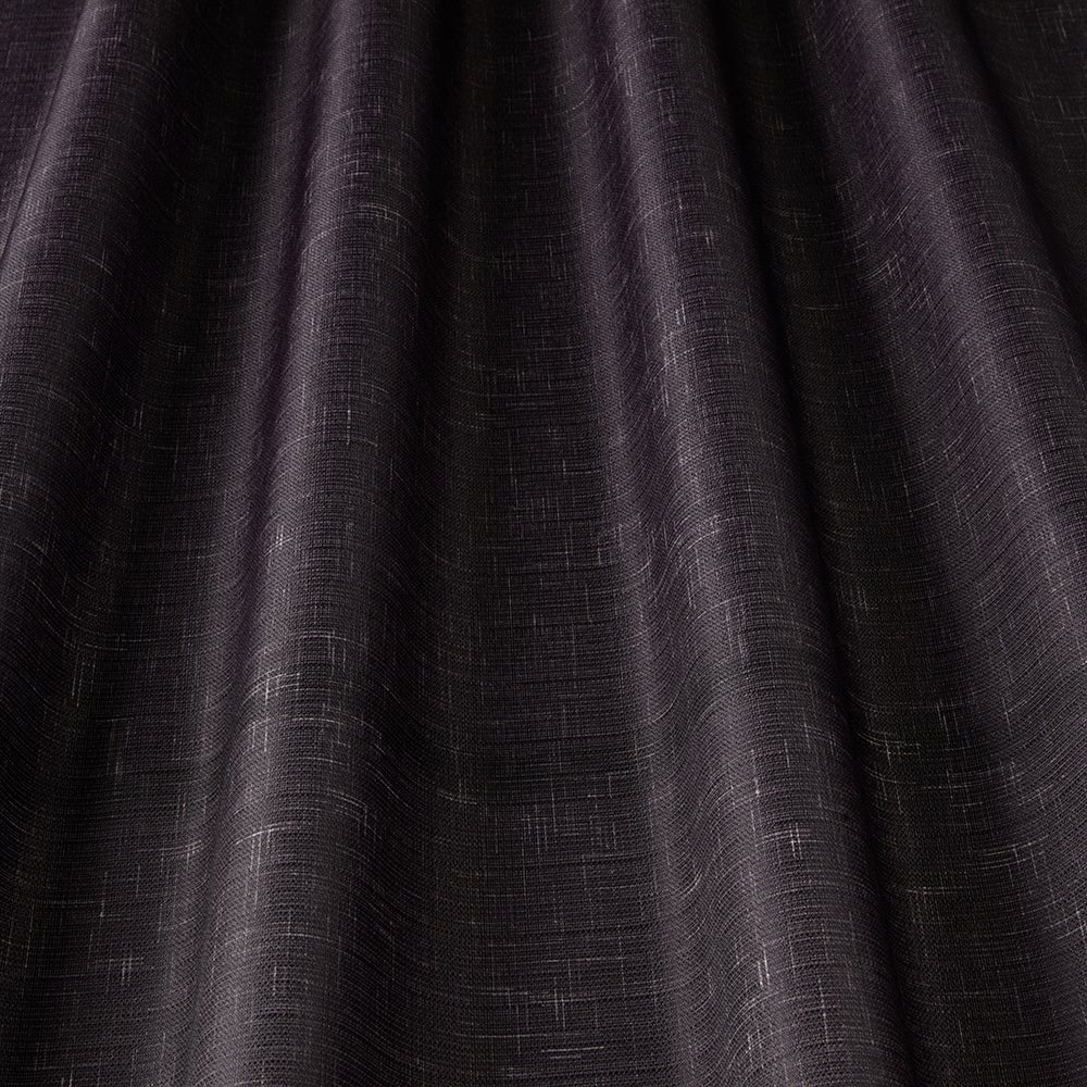 ILIV Twilight Aubergine Fire Retardant Curtains wavy